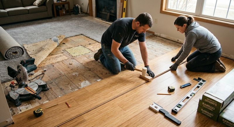 Bamboo Flooring Installation in Frisco, TX