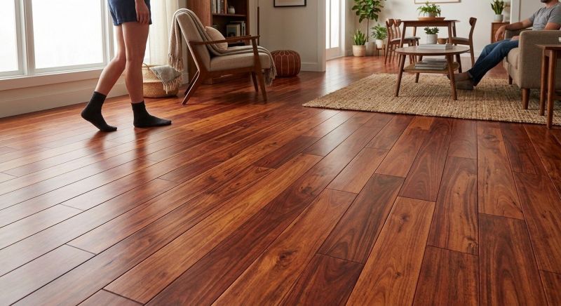 Cherry Floor Installation in The Colony, TX