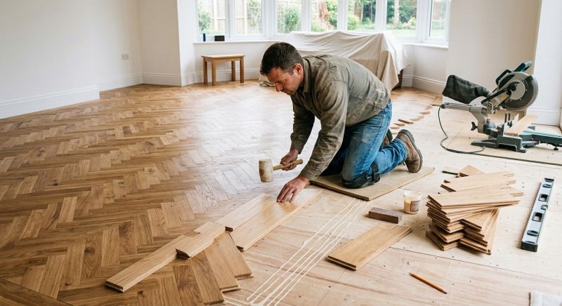Hardwood Floor Installation in Flower Mound, TX