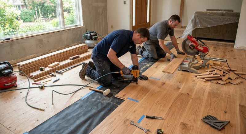 Hardwood Floor Installation in Flower Mound, TX