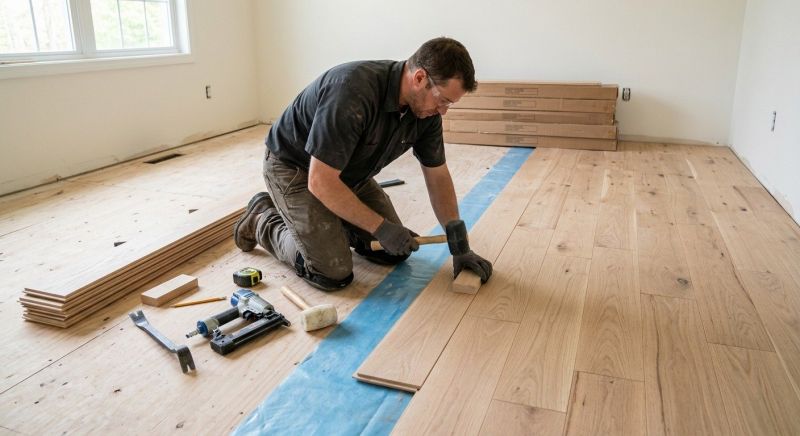 Hardwood Floor Installation in Plano, TX
