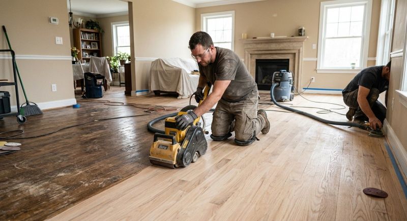 Hardwood Floor Renovation in Frisco, TX