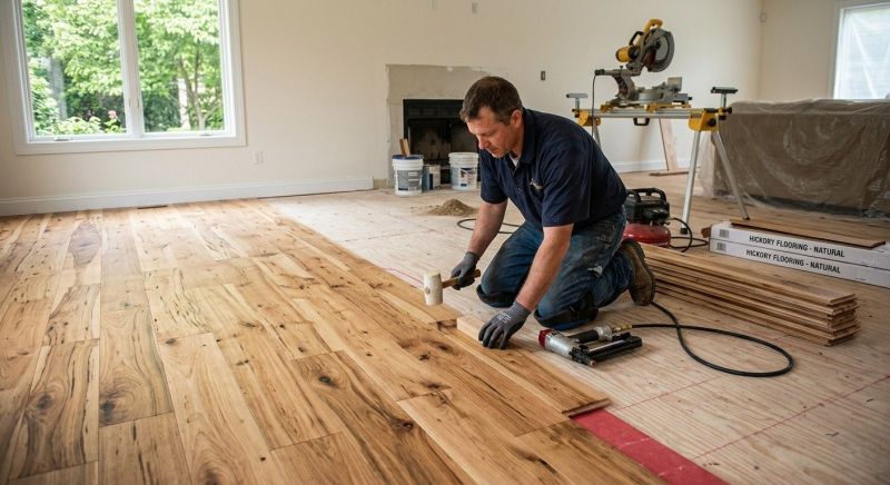 Hickory Floor Installation in Frisco, TX