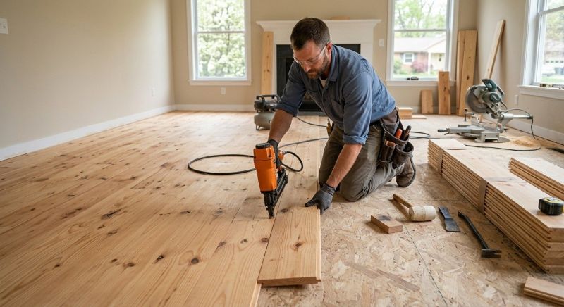 Maple Flooring Installation in Lake Dallas, TX