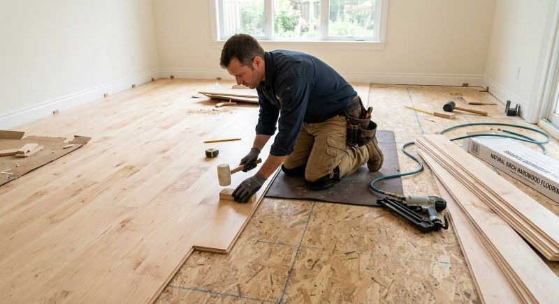 Maple Flooring Installation in Nevada, TX