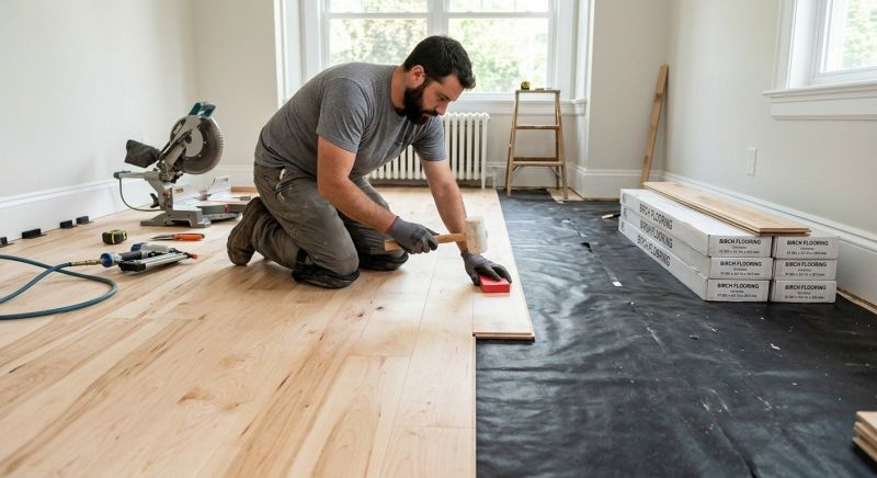 Maple Flooring Installation in Plano, TX