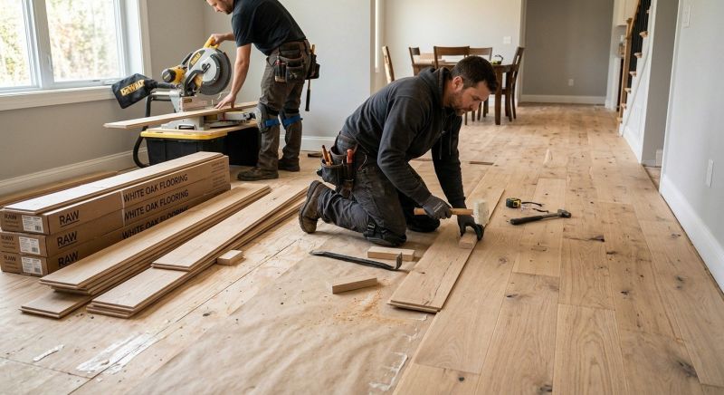 Oak Floor Installation in Carrollton, TX