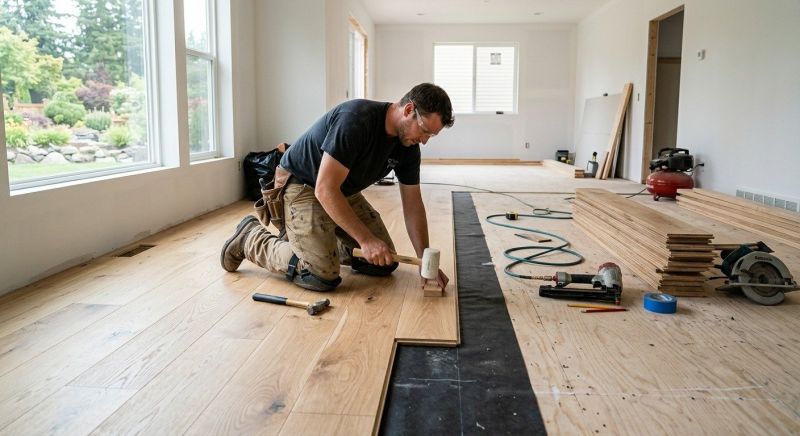 Oak Floor Installation in Celina, TX