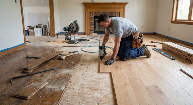Oak Floor Replacement in Frisco, TX