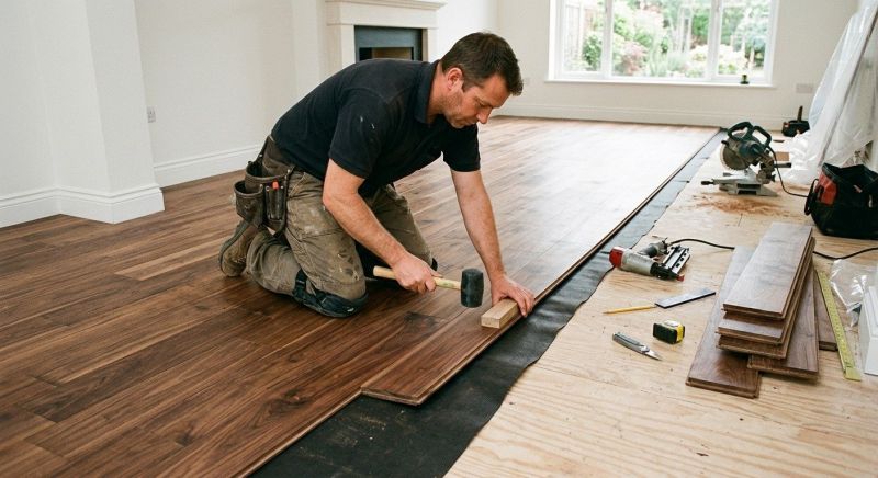 Walnut Flooring Installation in Frisco, TX