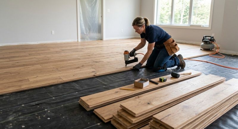 Wide Plank Floor Installation in Frisco, TX