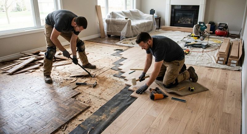 Wood Floor Replacement in Collin County, TX