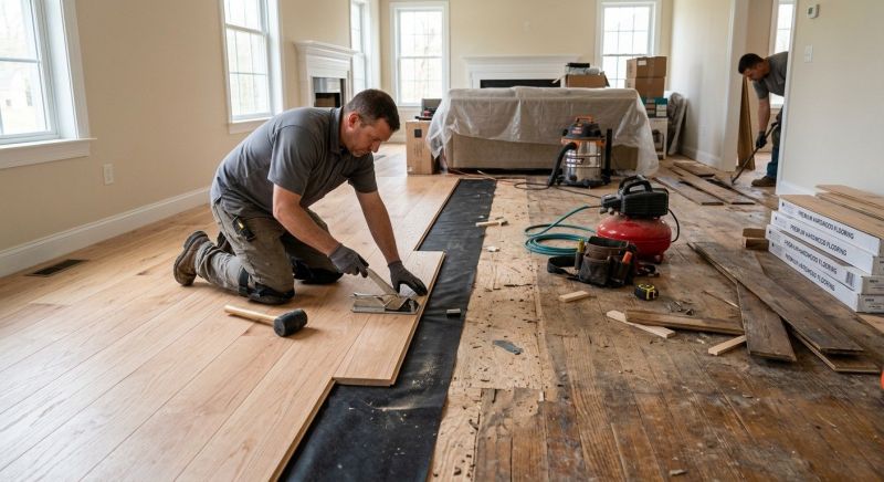 Wood Floor Replacement in Melissa, TX