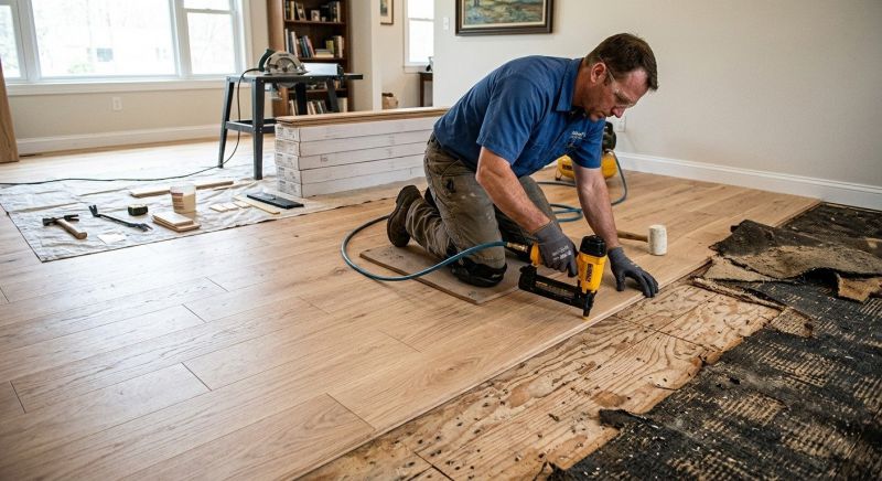 Wood Floor Replacement in Nevada, TX